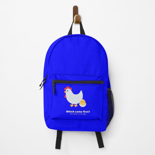 Item preview, Which Came First Backpack Blueberry designed and sold by WhatCameFirst.