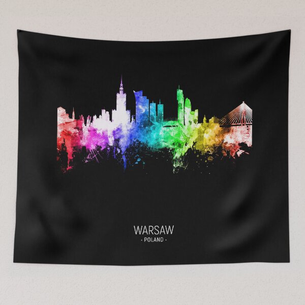 Item preview, Warsaw Poland Skyline designed and sold by ArtPrints.