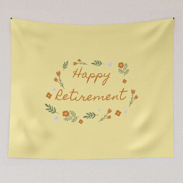 Artikelvorschau, Happy Retirement - Blumenmuster entworfen und verkauft von K-icon.