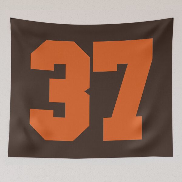 Item preview, 37 Number Cleveland Sports Thirty-Seven Brown Jersey designed and sold by HelloFromAja.