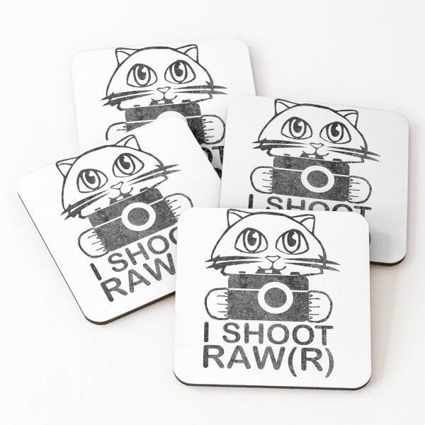 Item preview, I Shoot Raw R Cat Photographer Taking Pictures on Camera designed and sold by DerNerd.