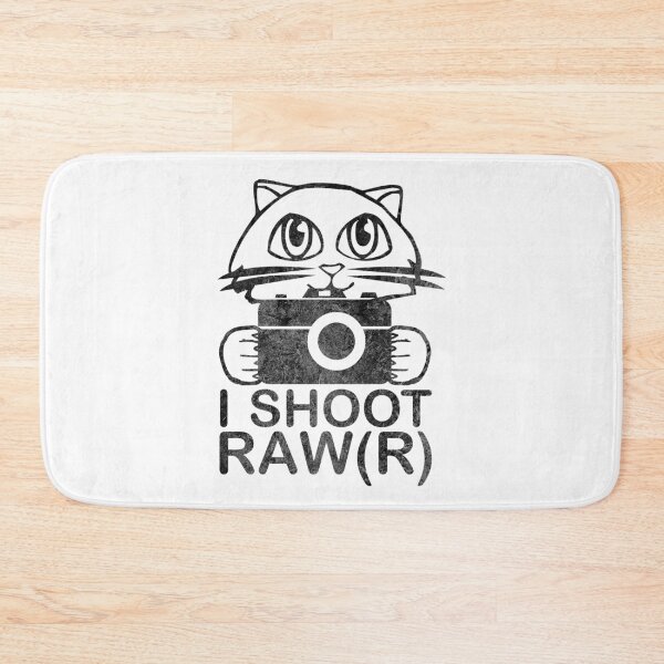 Item preview, I Shoot Raw R Cat Photographer Taking Pictures on Camera designed and sold by DerNerd.