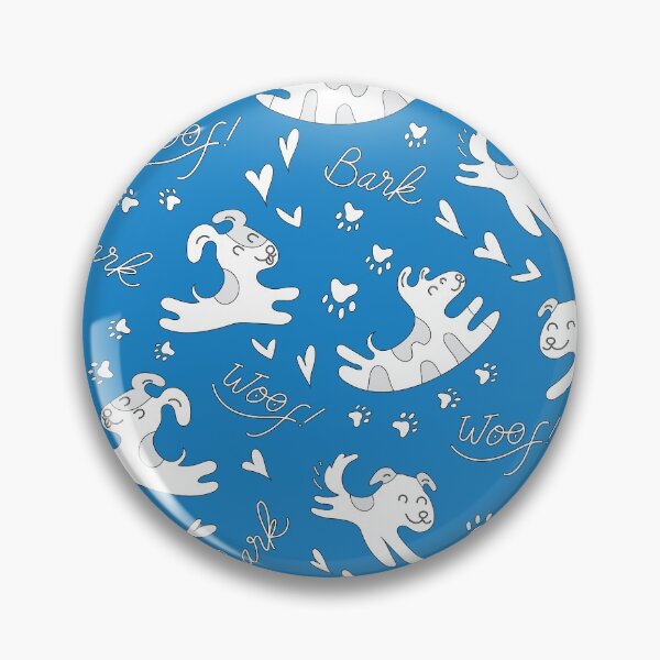 Item preview, Cute puppies playing, doggy pattern, cute dog pattern - Blue designed and sold by PattyTheGecko.