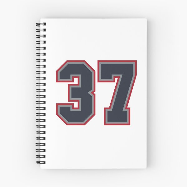 Item preview, 37 Navy Grey Red Sports Number Thirty-Seven designed and sold by HelloFromAja.