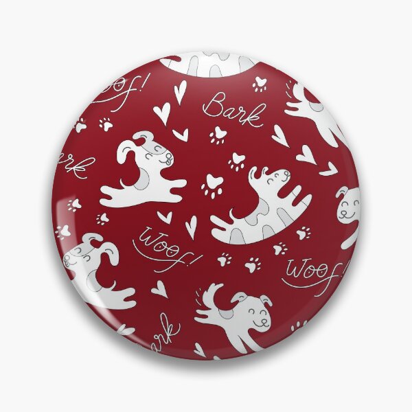 Item preview, Cute puppies playing, doggy pattern, cute dog pattern - Red designed and sold by PattyTheGecko.