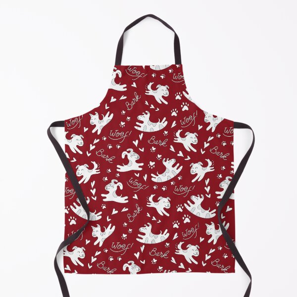 Item preview, Cute puppies playing, doggy pattern, cute dog pattern - Red designed and sold by PattyTheGecko.