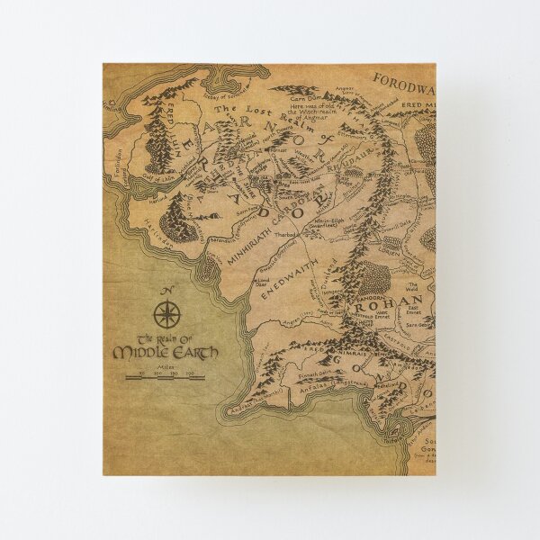 Map Canvas Mounted Print