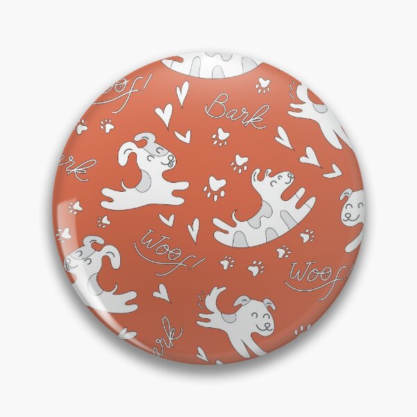 Item preview, Cute puppies playing, doggy pattern, cute dog pattern - Vintage Orange designed and sold by PattyTheGecko.
