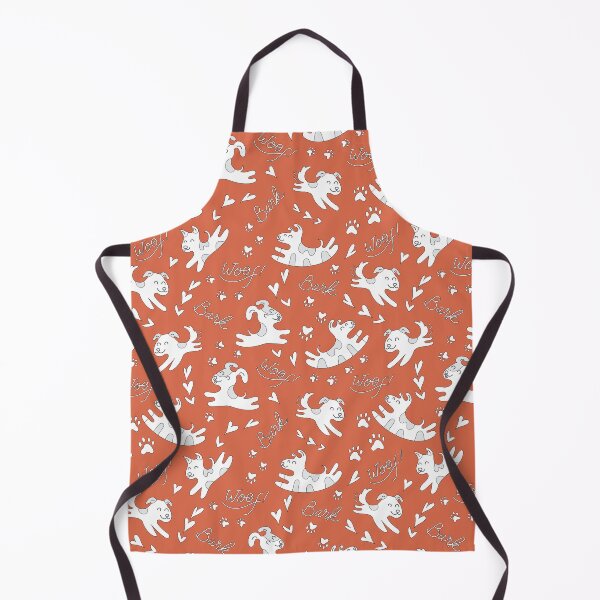 Item preview, Cute puppies playing, doggy pattern, cute dog pattern - Vintage Orange designed and sold by PattyTheGecko.