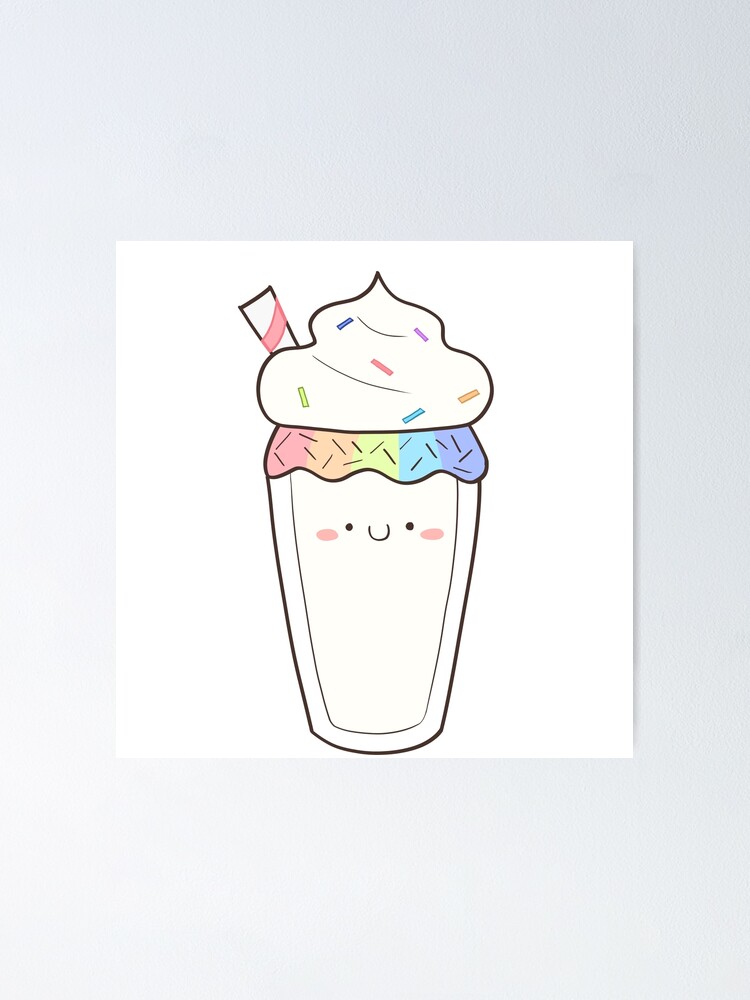 HOW TO DRAW A CUTE MILK SHAKE EASY STEP BY STEP - KAWAII DRAWINGS 