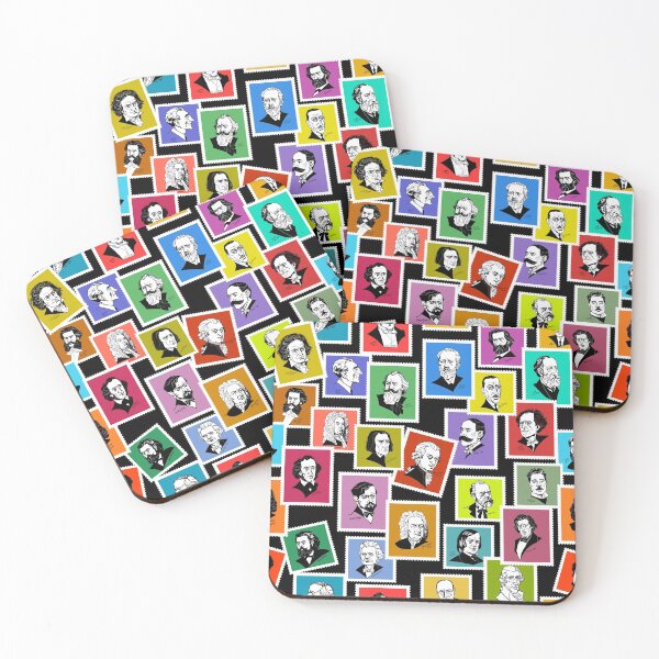 Item preview, Pattern with portraits of the greatest composers (coloured version) designed and sold by Irina Ivanova.