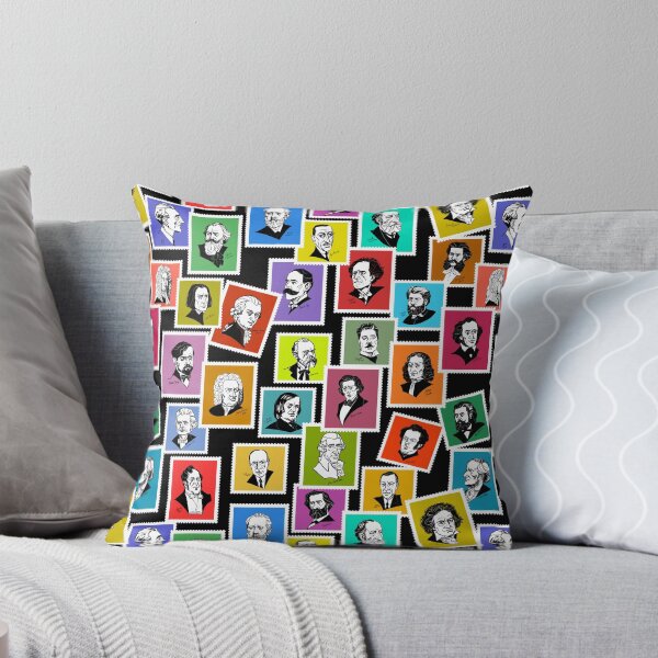Item preview, Pattern with portraits of the greatest composers (coloured version) designed and sold by Irina Ivanova.