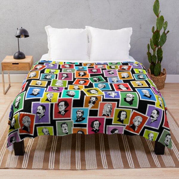 Item preview, Pattern with portraits of the greatest composers (coloured version) designed and sold by Irina Ivanova.