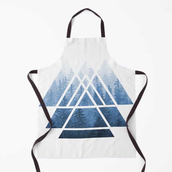 Item preview, Sacred Geometry Triangles - Misty Forest Blues designed and sold by maryedenoa.