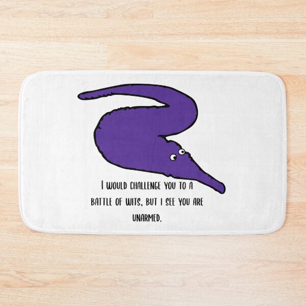 Item preview, 'Battle of Wits' Shakespeare Worm on a String in Purple designed and sold by YLCDesigns.