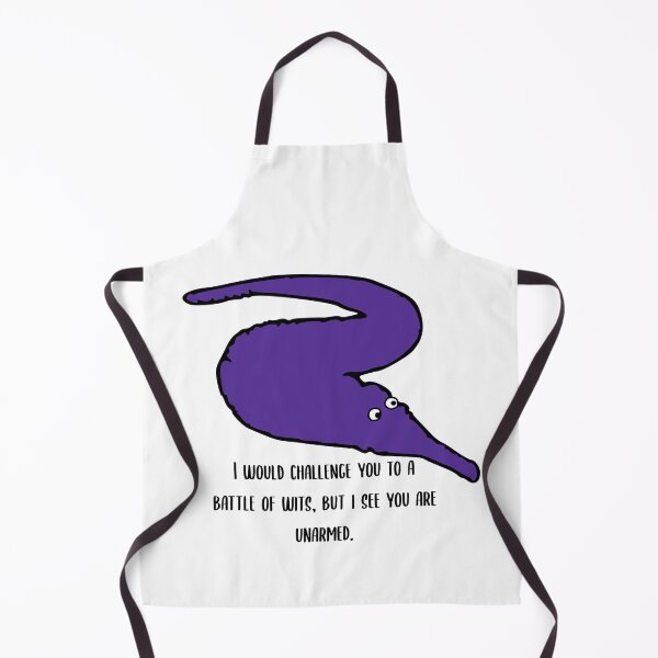 Item preview, 'Battle of Wits' Shakespeare Worm on a String in Purple designed and sold by YLCDesigns.