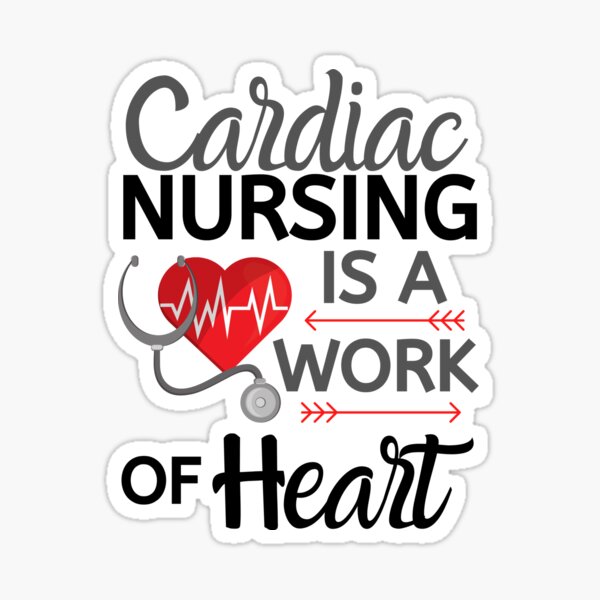 Nurse Stickers, Nursing Stickers, Medical Stickers, Cardiac Nurse