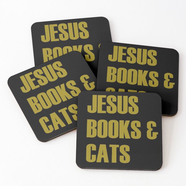 Item preview, JESUS BOOKS & CATS funny T-shirt design for you! designed and sold by noahs-shop.