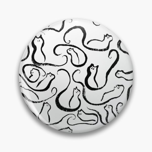 Item preview, Cat Pattern in Ink designed and sold by Peter Hertzberg.