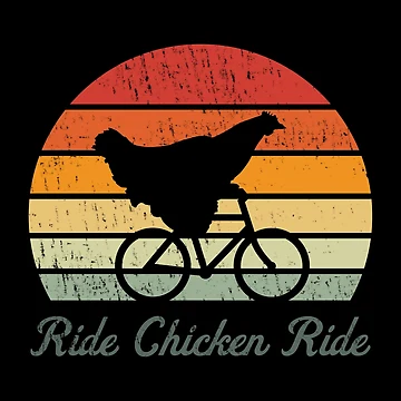 Artwork thumbnail, Ride Chicken Ride into the Sunset by RamiBeans