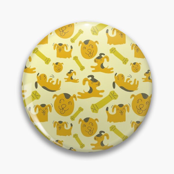 Item preview, Puppies palying with toys, cute doggy pattern, puppy pattern - Light Yellow designed and sold by PattyTheGecko.