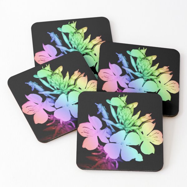Item preview, rainbow floral designed and sold by BestieSquared.
