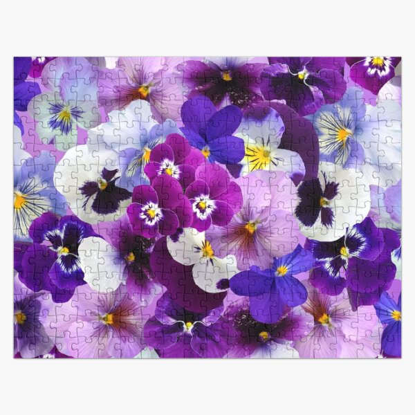 Flowering Pansies Jigsaw Puzzle