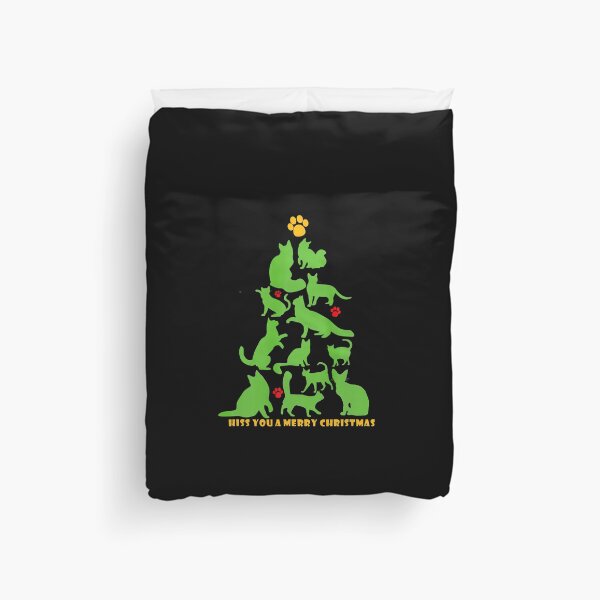 Item preview, Cat Lover Christmas Tree Hiss You a Merry Christmas designed and sold by SamArtistbyAUS.