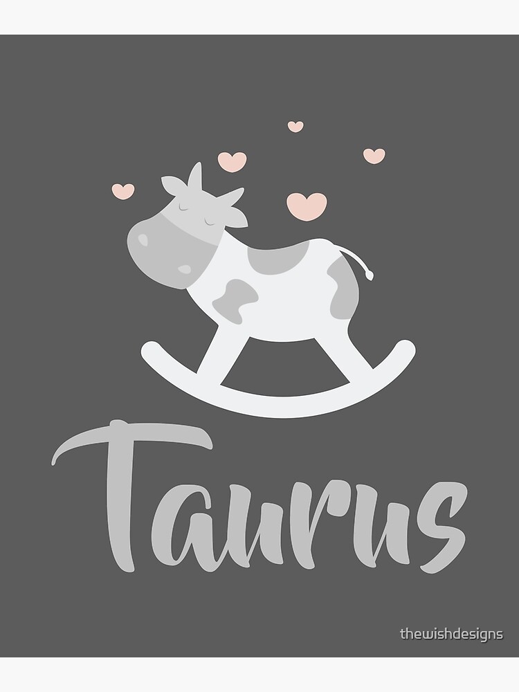 Taurus April 20 May 20 Earth sign Zodiac symbols Poster