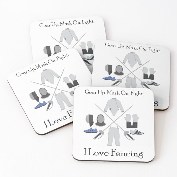 Item preview, Gear Up. Mask On. Fight. I Love Fencing designed and sold by 4AllTimes.