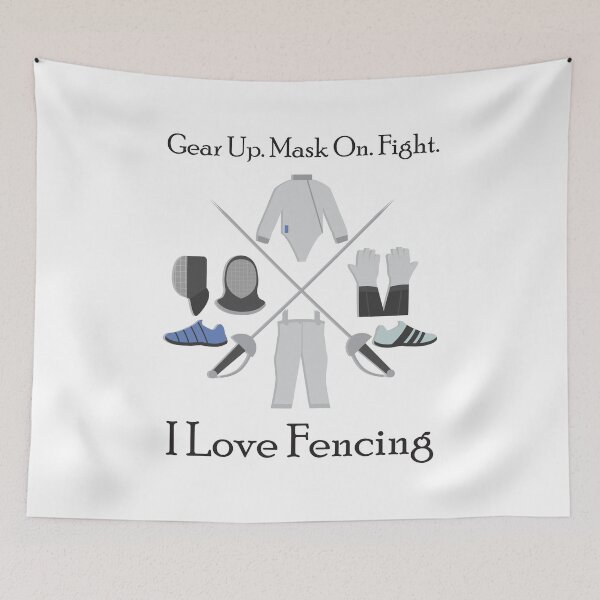 Item preview, Gear Up. Mask On. Fight. I Love Fencing designed and sold by 4AllTimes.