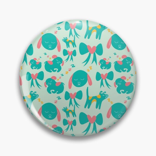 Item preview, Cute sleeping puppies, puppy pattern, doggy motif - Vintage Light Green designed and sold by PattyTheGecko.