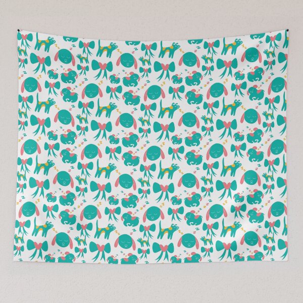 Item preview, Cute sleeping puppies, puppy pattern, doggy motif - White designed and sold by PattyTheGecko.