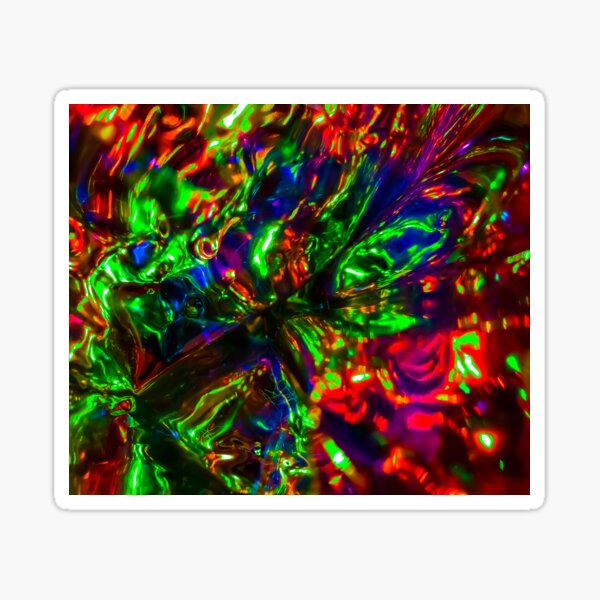 Neon Holo Explosion Sticker