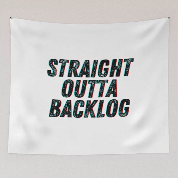 Item preview, Straight Outta Backlog designed and sold by The Little Wood Cottage.