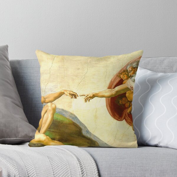 Item preview, Creation of Adam - Hands and Fingers Michelangelo Sistine Chapel's ceiling- Italian Famous art Vintage Retro Style designed and sold by conceptDVS.