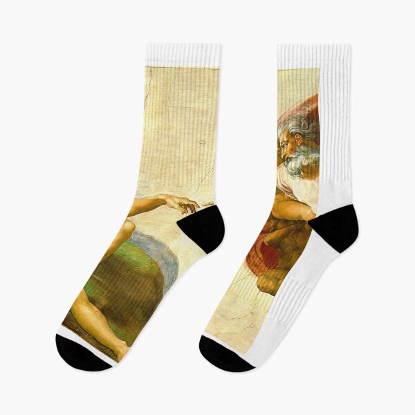 Item preview, Creation of Adam - Hands and Fingers Michelangelo Sistine Chapel's ceiling- Italian Famous art Vintage Retro Style designed and sold by conceptDVS.