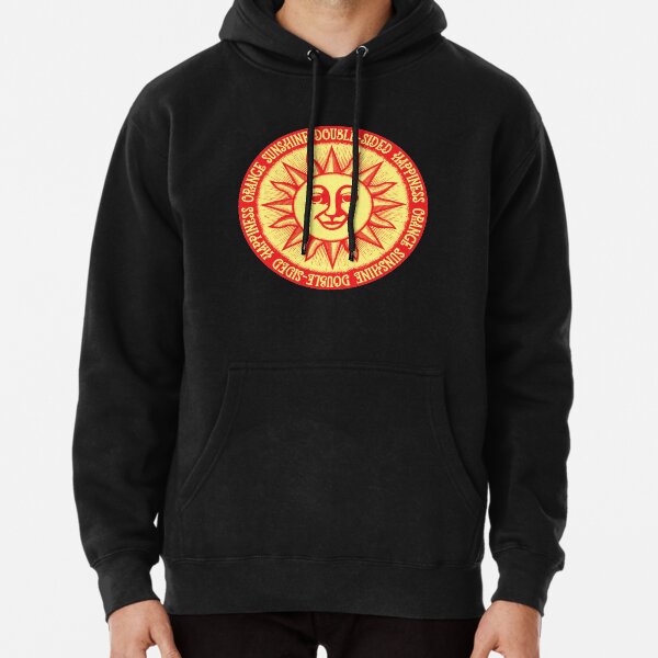 LSD Blotter "Orange Sunshine" Double-Sided Happiness 1969 Pullover Hoodie