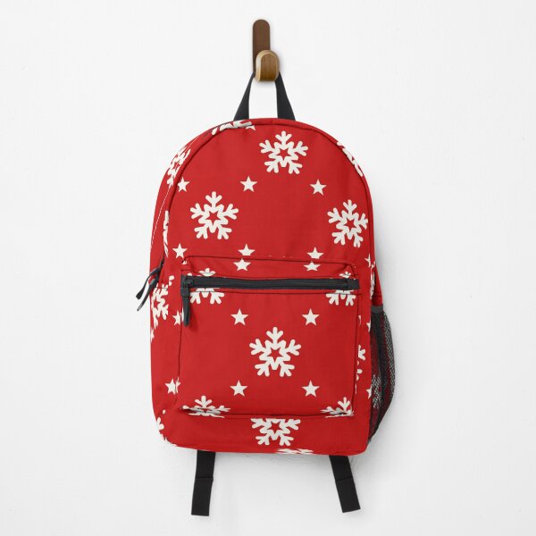 Item preview, Christmas Snowflake Red Background Pattern designed and sold by OrnamentallyYou.