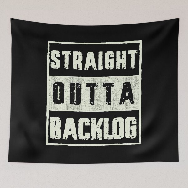 Item preview, Straight Outta Backlog designed and sold by The Little Wood Cottage.