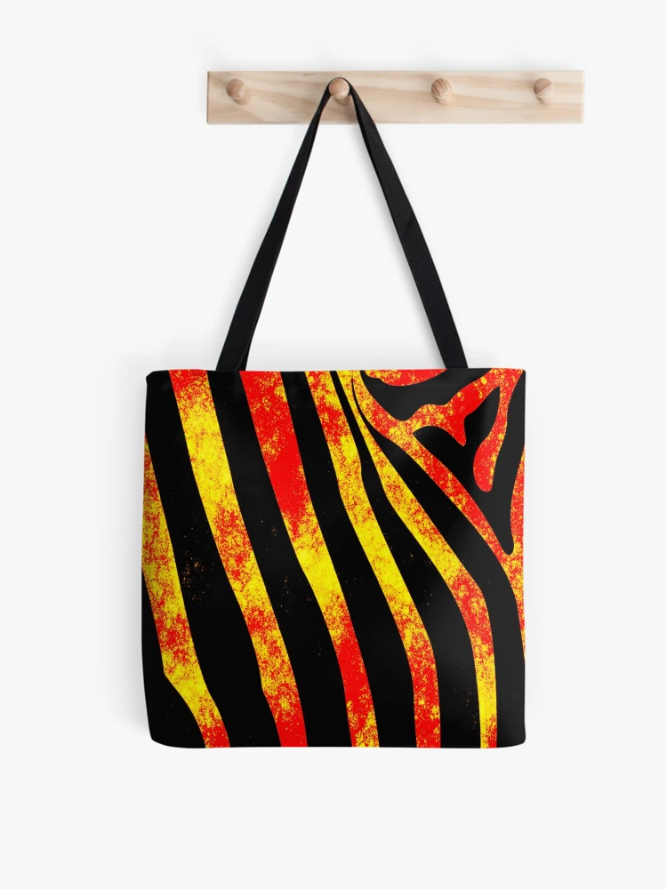 Thumbnail 1 of 2, Tote Bag, Textured tiger pattern designed and sold by Ralek.