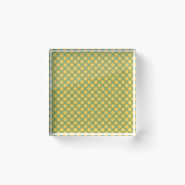 Item preview, Minimalistic polka dots pattern, vintage yellow polka dot pattern, dotted aesthetic, vintage pattern - Vintage Green designed and sold by PattyTheGecko.