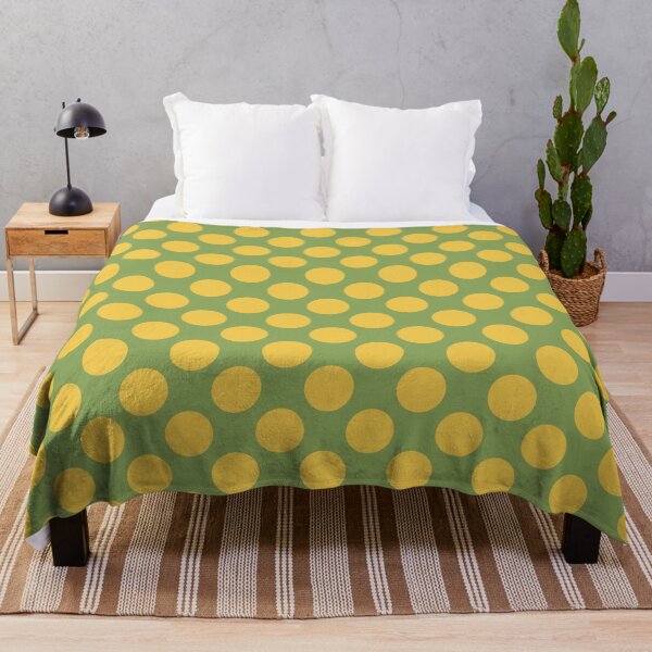 Item preview, Minimalistic polka dots pattern, vintage yellow polka dot pattern, dotted aesthetic, vintage pattern - Vintage Green designed and sold by PattyTheGecko.