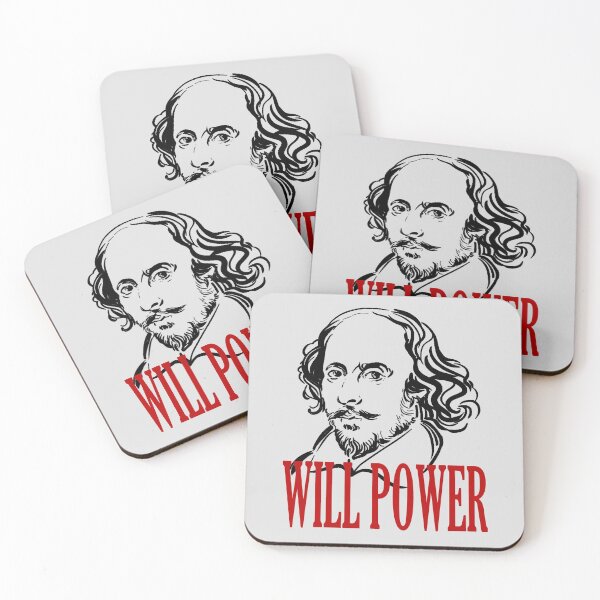 Item preview, Funny William Shakespeare Will Power Theater Plays Quotes Poems Biography Fans designed and sold by TopTeeShop.