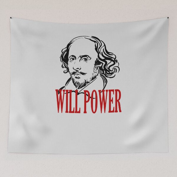 Item preview, Funny William Shakespeare Will Power Theater Plays Quotes Poems Biography Fans designed and sold by TopTeeShop.