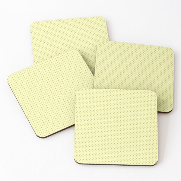 Item preview, Minimalistic polka dots pattern, vintage green polka dot pattern, dotted aesthetic, vintage pattern - Light Yellow designed and sold by PattyTheGecko.