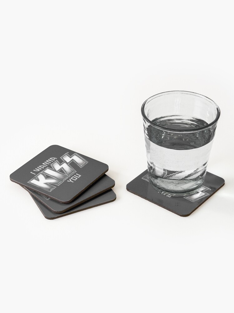 Alternate view of I wanna KISS you Coasters (Set of 4)