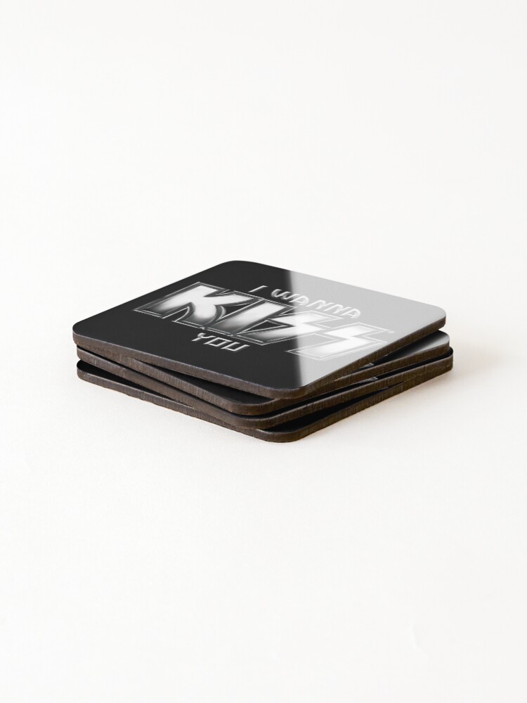 Alternate view of I wanna KISS you Coasters (Set of 4)