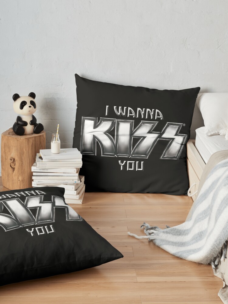 Alternate view of I wanna KISS you Floor Pillow