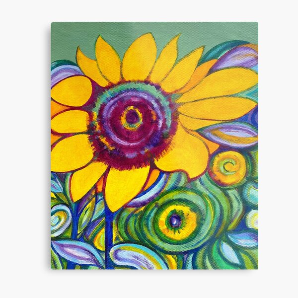 Sunny sunflower Metal Print